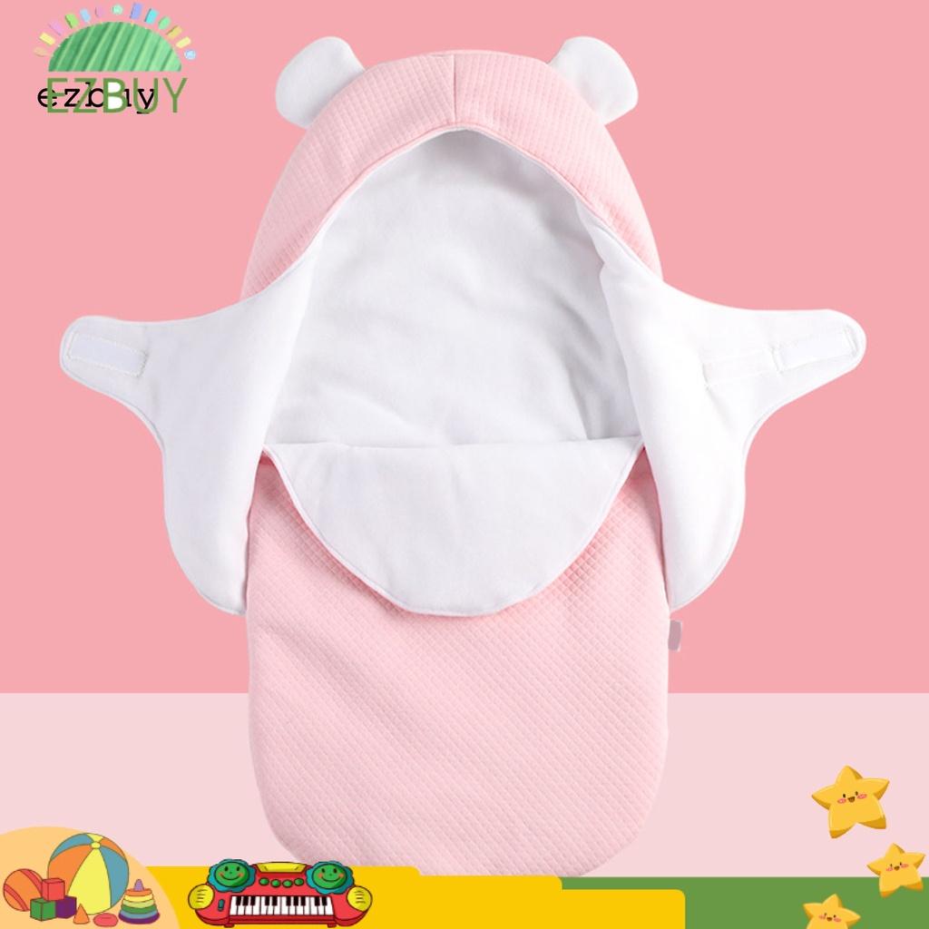 Convenient Infant Swaddle Wrap Comfortable Solid Baby Sleeping Bag 360 Degree Protection for Home