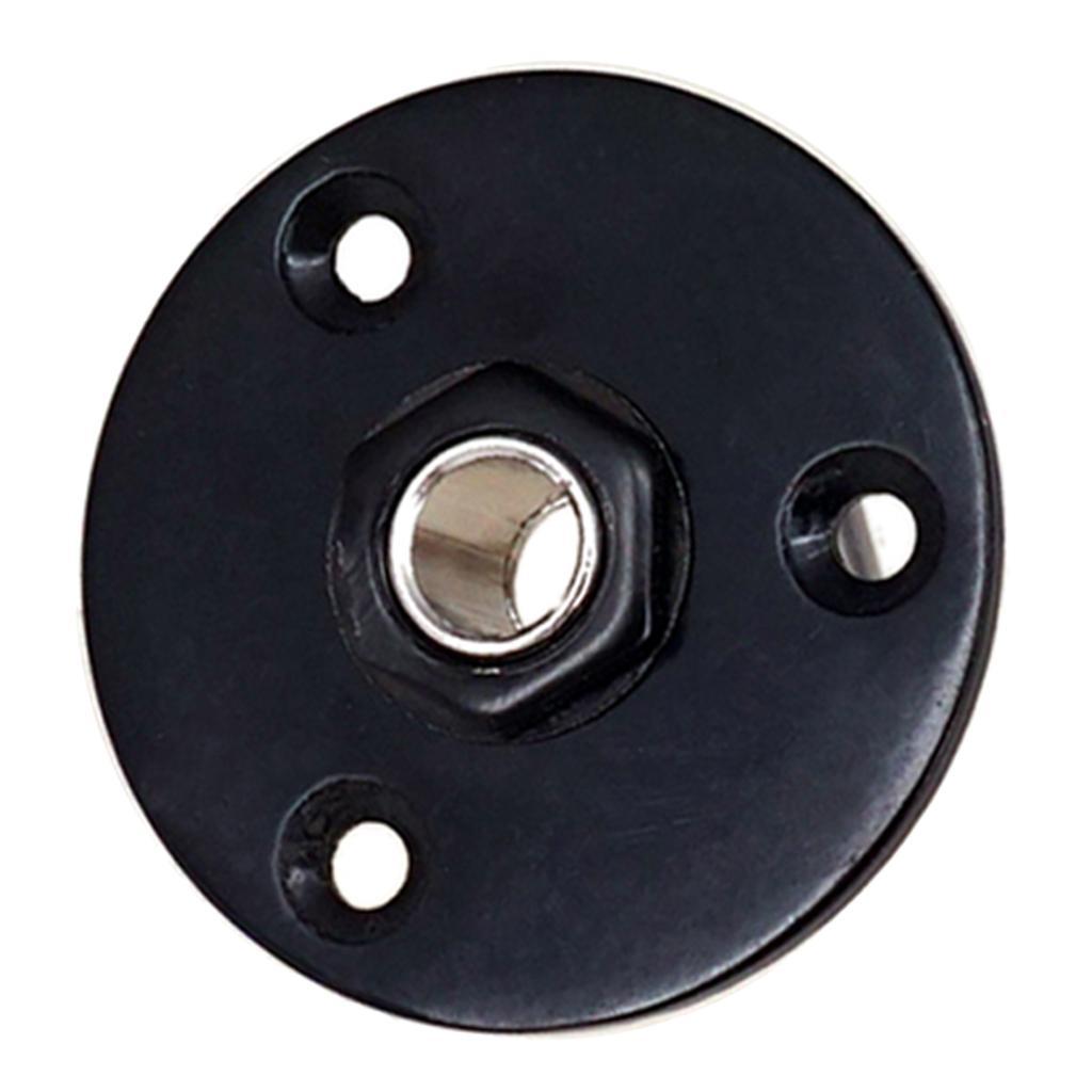 3 Pcs 6.35mm 1/4'' Guitar Mono Output Jack Plate for Electric Guitar Bass