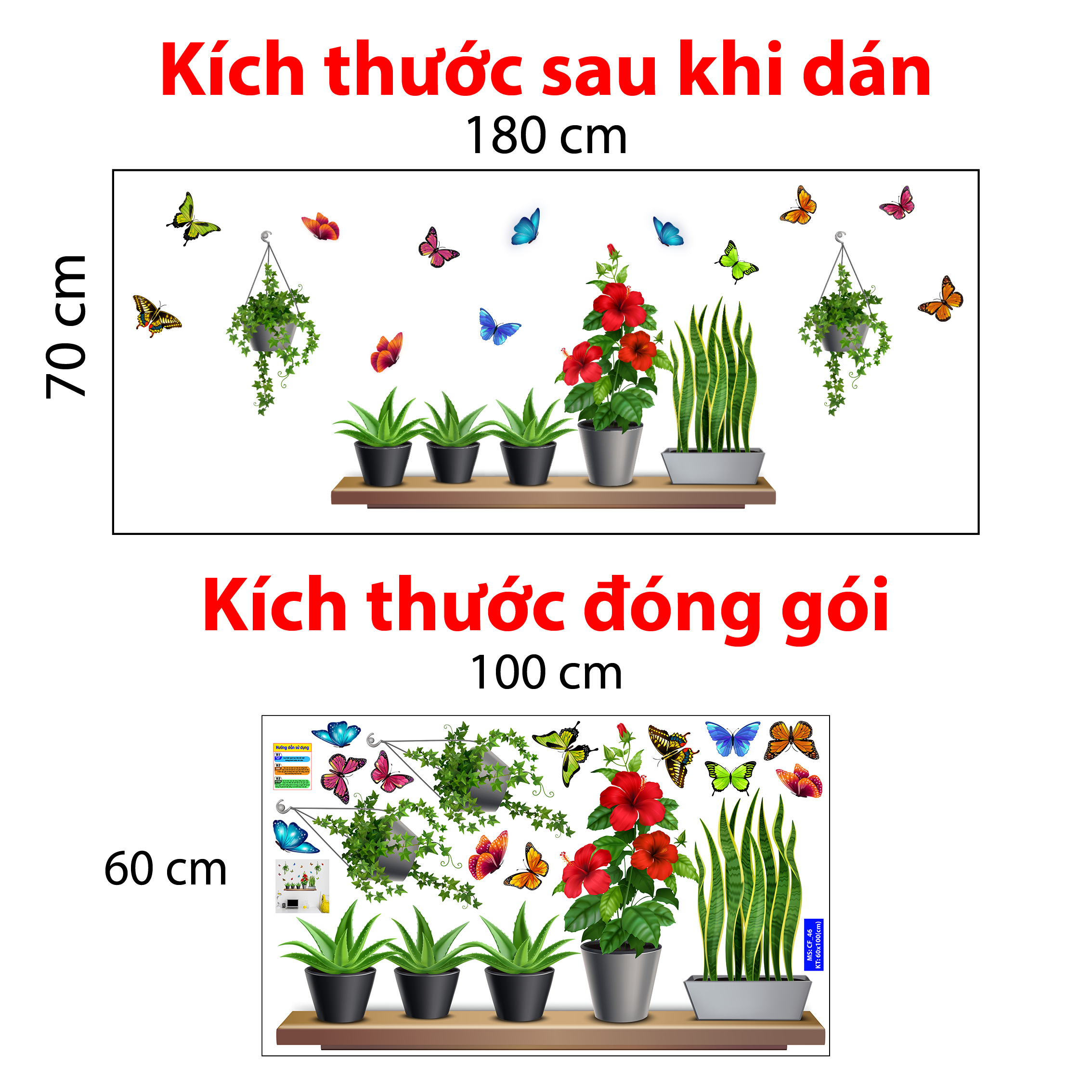 Decal trang trí quán số 46