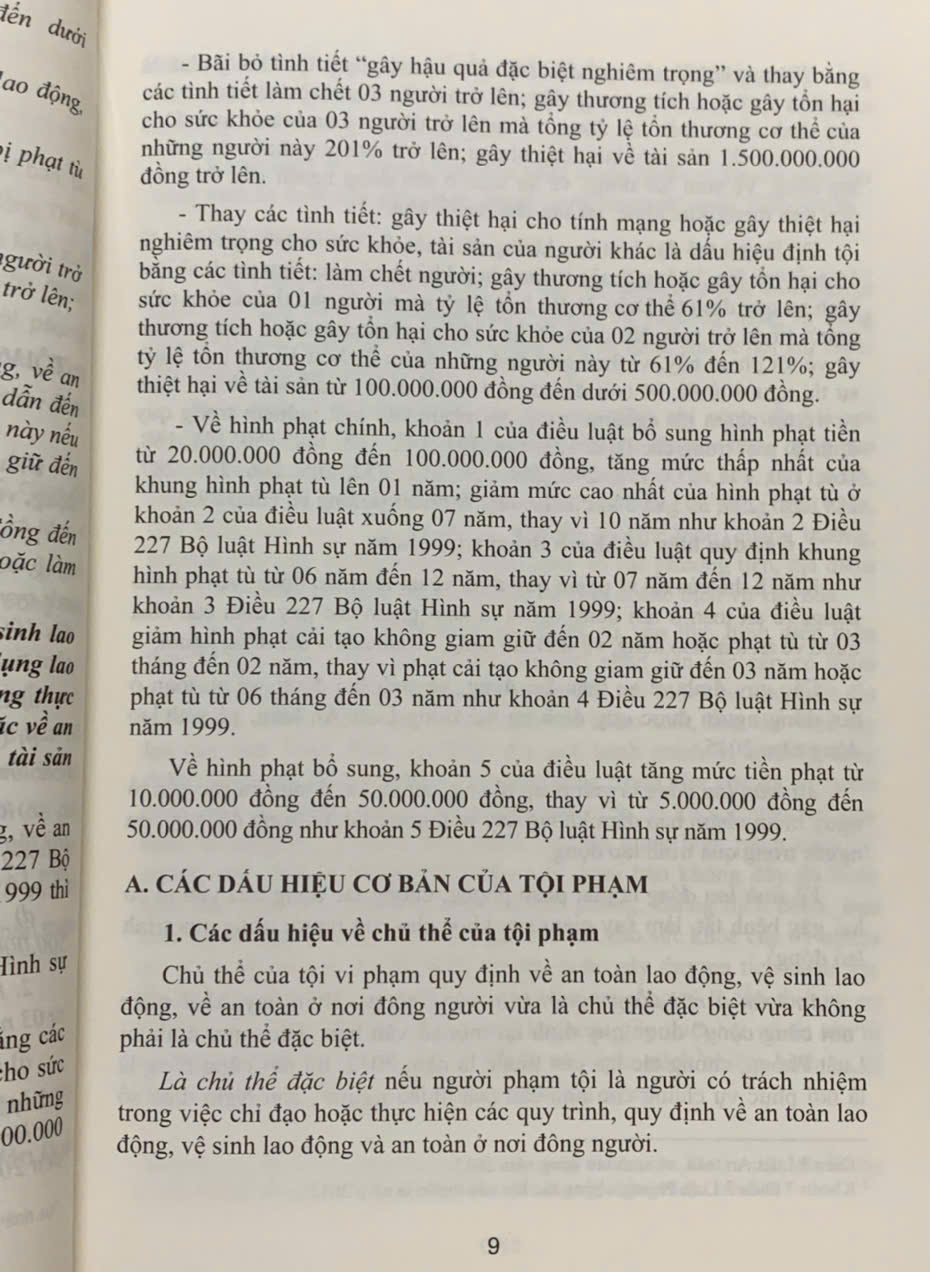 Bình luận Bộ luật Hình sự năm 2015 (Phần thứ hai – Các tội phạm), Chương XXI, Mục 3, 4: Các tội phạm khác xâm pham an toàn, trật tự công cộng