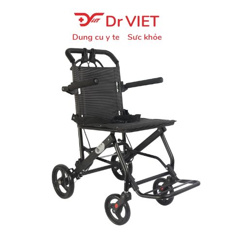Xe lăn du lịch sắt sơn bánh nhỏ X-195L