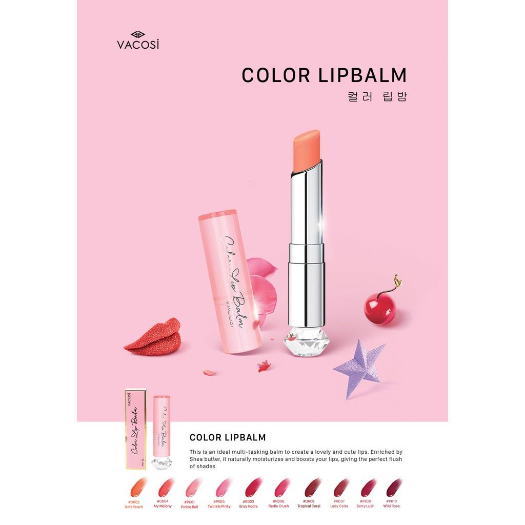 SON DƯỠNG CÓ MÀU - VACOSI COLOR LIPBALM