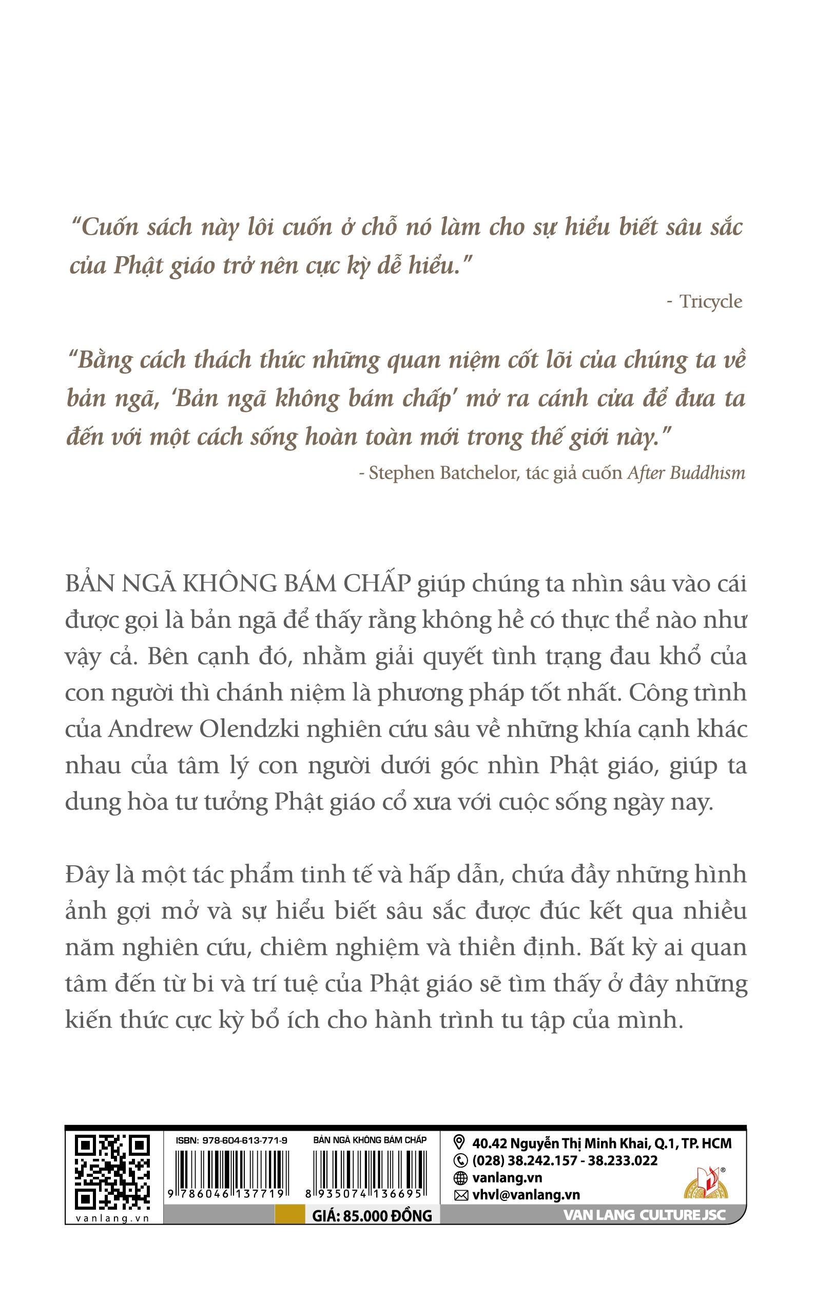 Sách Bản Ngã Không Bám Chấp