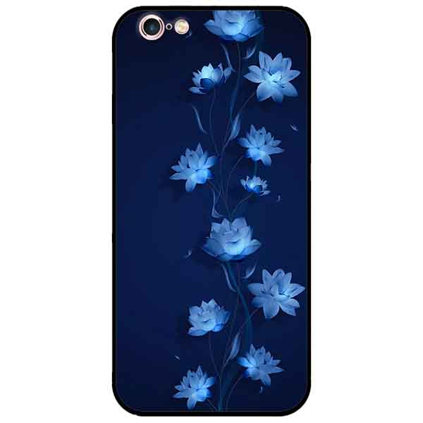 Ốp lưng in cho Iphone 6/6s Mẫu Sen Xanh