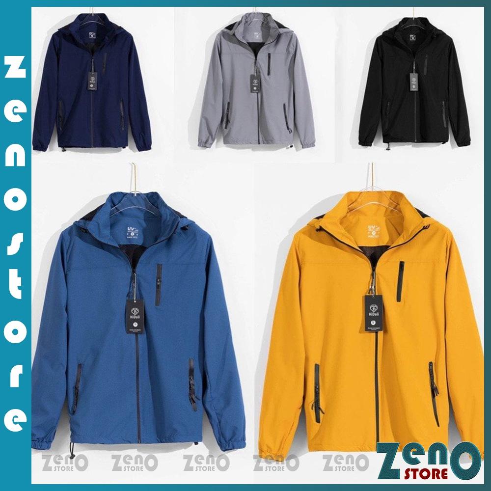 Áo Khoác Gió Nam Nữ ZnAK134 áo khoác ngoài Unisex 2 Lớp Có Túi Đựng Chống Nước Thời Trang