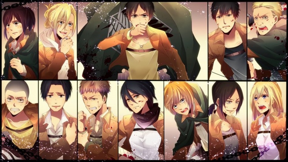 Poster 8 tấm A4 Attack On Titan Đại Chiến Titan anime tranh treo album ảnh in hình đẹp (MẪU GIAO NGẪU NHIÊN)