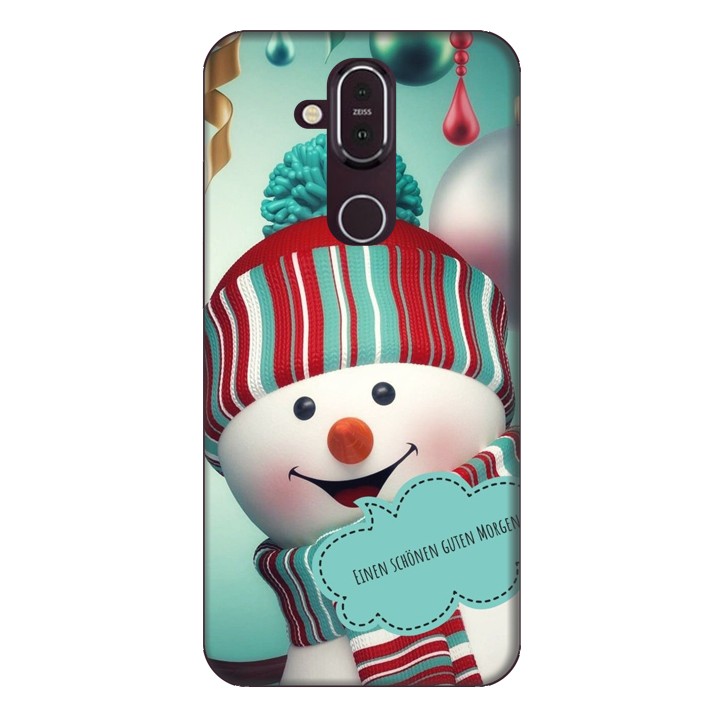 Ốp lưng dành cho điện thoại Nokia 8.1 Cậu Bé Người Tuyết Xanh