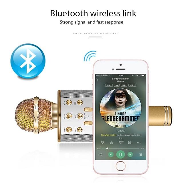 Micro karaoke kết Nối Không Dây Bluetooth WS858