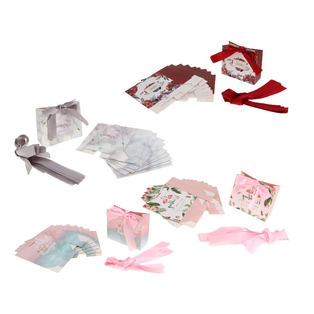 10pcs Chocolate Candy Bags Boxes Gift Bags Wedding Baby Shower Party Favor