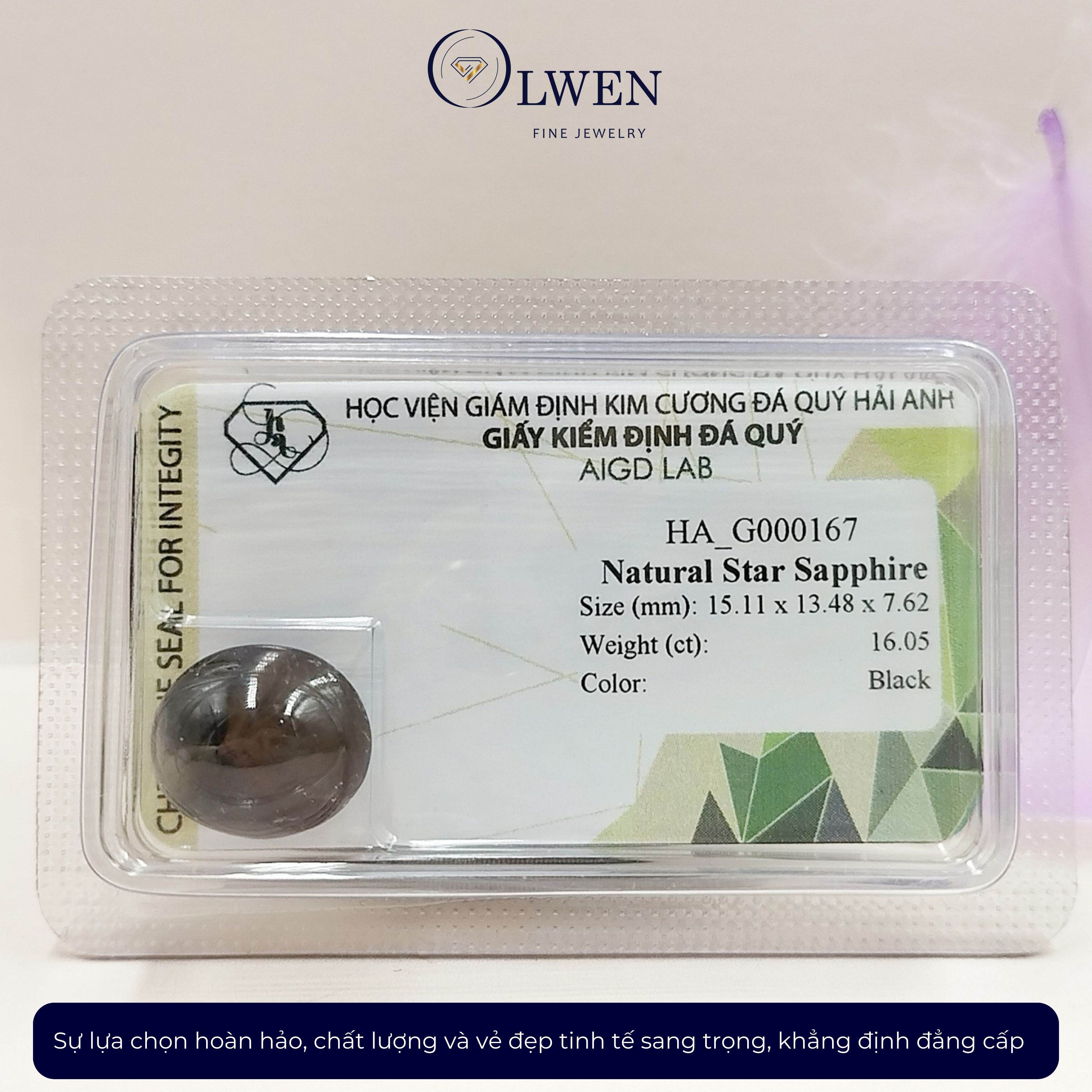 Viên đá Sapphire thiên nhiên HA-G000167