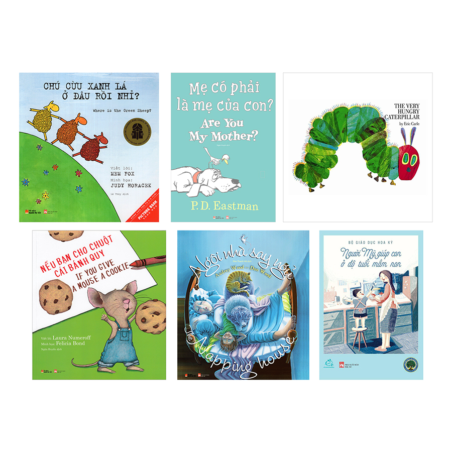 Combo 5 Cuốn Picturebooks Song Ngữ Khuyến Đọc (Tặng Kèm Sách Người Mỹ Giúp Con Ở Độ Tuổi Mầm Non)