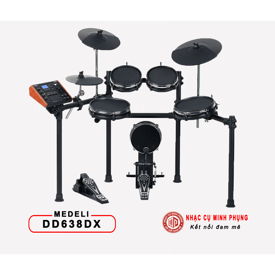 Bộ trống điện tử cao cấp/ Professional Digital Drum Set/ Electronic Drum Kits - Medeli DD638DX - Hàng chính hãng