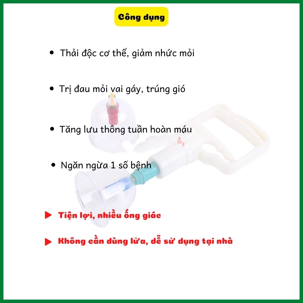 Bộ Giác Hơi Không Dùng Lửa 32/24 Món Cao Cấp, Thiết Bị Giác Hơi Chân Không, Cạo Gió Giác Hơi