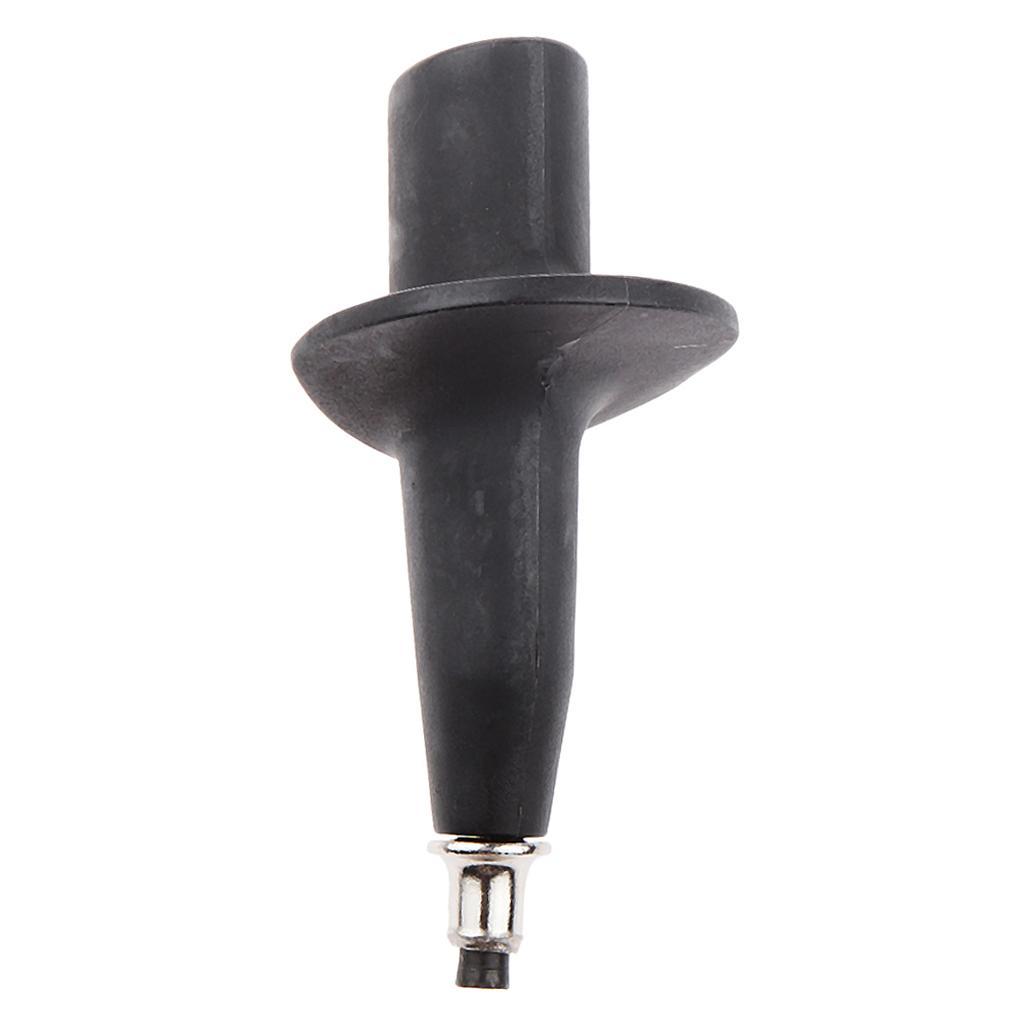 2X Trekking Pole Tip Hiking Stick Tip Length 1.2inch for Climbing Camping Black