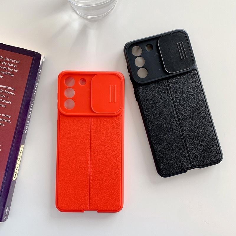 Ốp lưng dành cho Galaxy S21 FE, S20 FE, S21 Ultra mặt lưng nhám có nắp bảo vệ camera