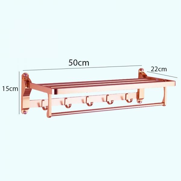 Giá Treo Khăn Có Móc Gắn Tường Tiện Lợi MT03