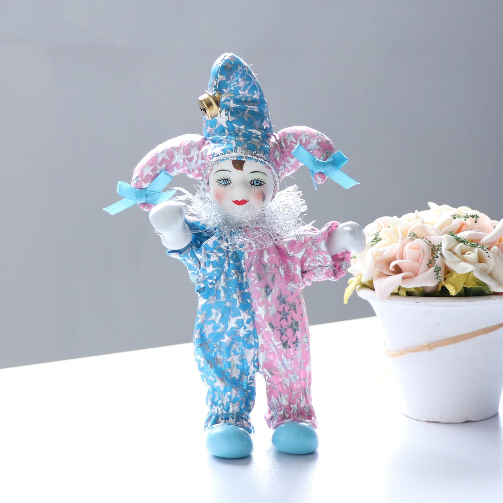 Porcelain Clown Doll for Kids Birthday Gifts Halloween Chirstmas Decor #2