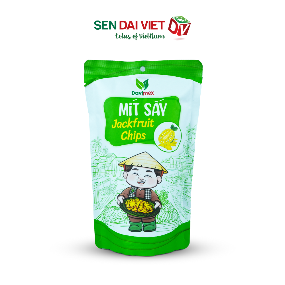 [Thùng 30 Gói ]Mít Sấy Giòn- Thức ăn sạch cho sức khỏe, Hương Vị Tự Nhiên, Thơm Ngon Toàn Diện, ĐV- Sen Đại Việt- Gói 35g- Date Mới Nhất