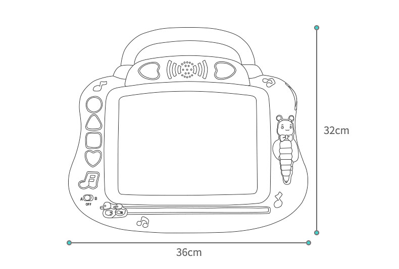 Bảng Vẽ Từ Tính Tự Xóa - KUB