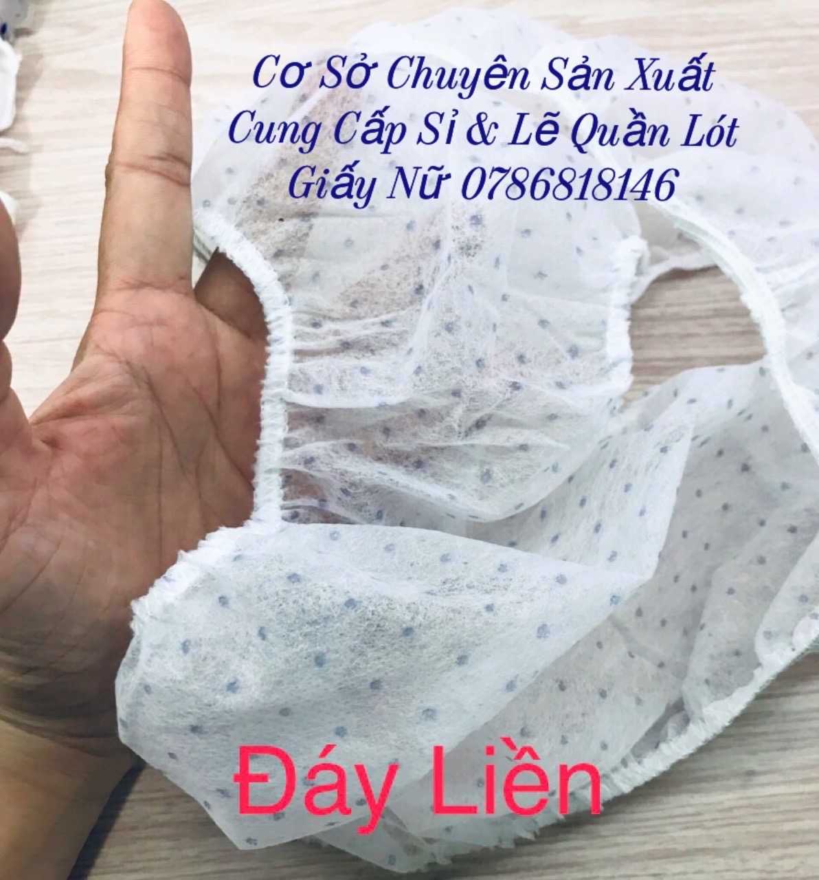 Combo 3 Gói Quần Lót Giấy 1 gói 5 chiếc (MSP: Đáy Liền - 1lớp đáy)