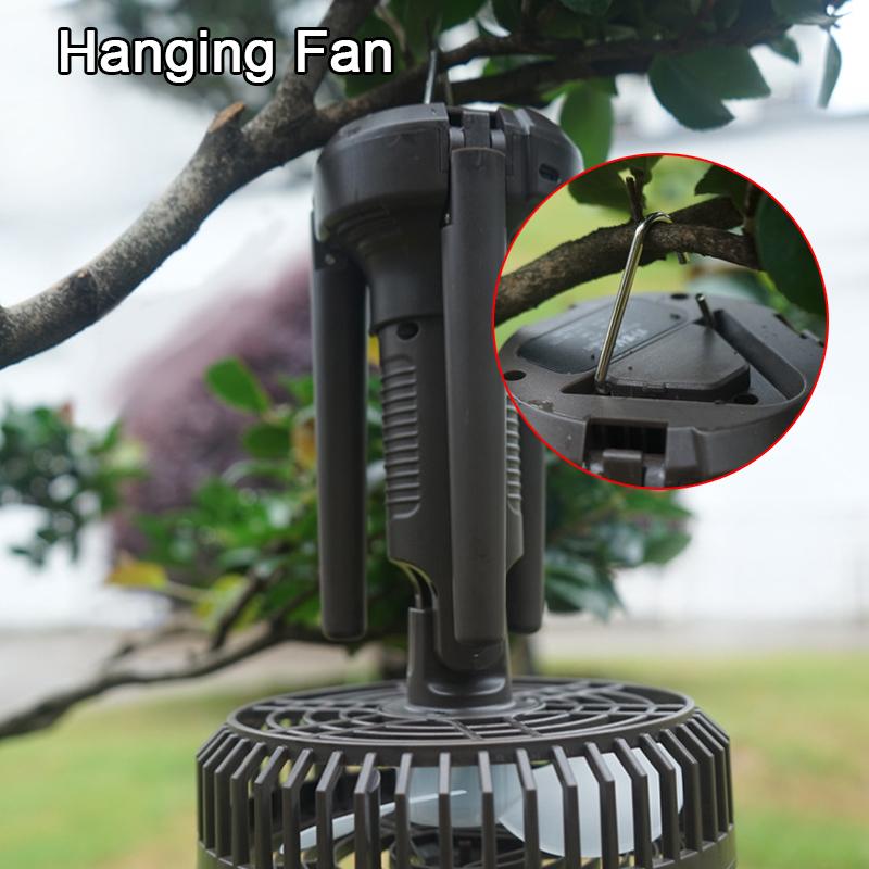 Camping Fans for Tents 10400mAh USB Rechargeable Battery Operated Fans with LED Lantern Folding Tripod Portable Fan