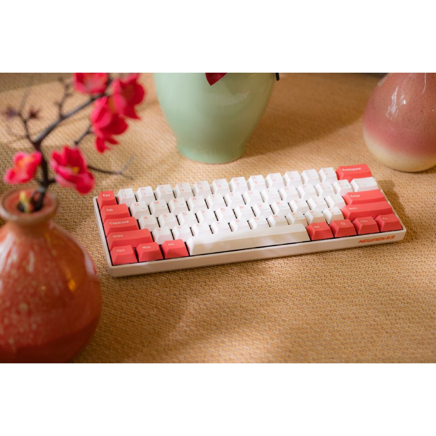 Bàn phím cơ không dây Dual Mode Newmen GM610Dy (MX Hotswap, Bluetooth 5.0, Layout Mac &amp; Win, Keycap PBT Cherry Profile ), bảo hành 24 tháng - Hàng chính hãng
