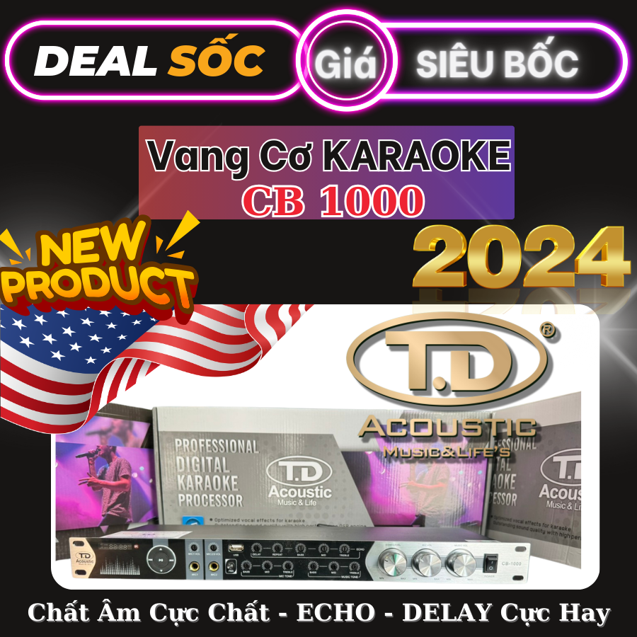 Vang Cơ - Vang Karaoke TD Acounstic - Âm Thanh Hay - ECHO - DELAY Cực Hay - Giá Cực Rẻ - Hàng Nhập Khẩu