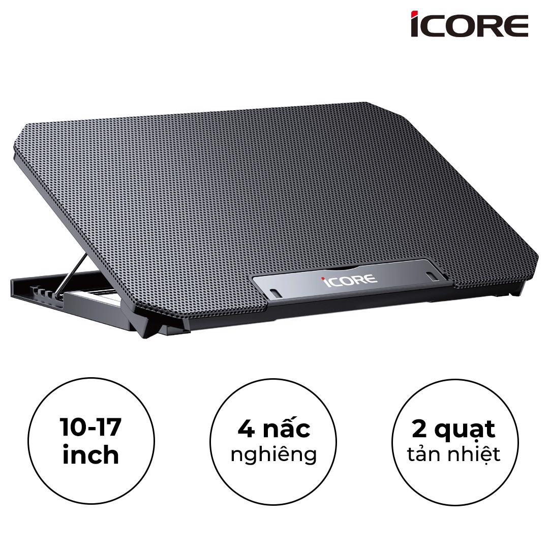 Đế tản nhiệt laptop iCore Q100 - Hàng Chính Hãng