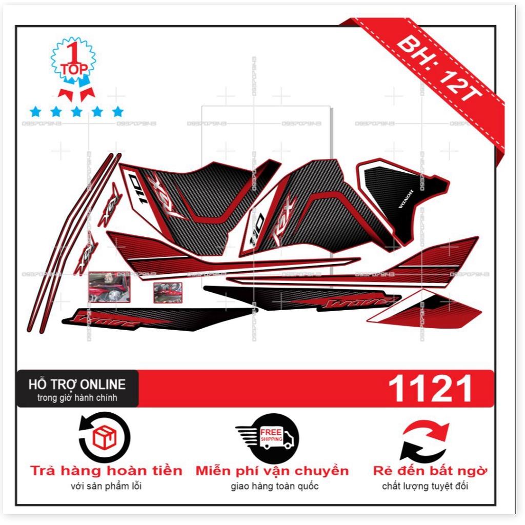 Tem rời dành cho wave rsx 2012 đỏ đen