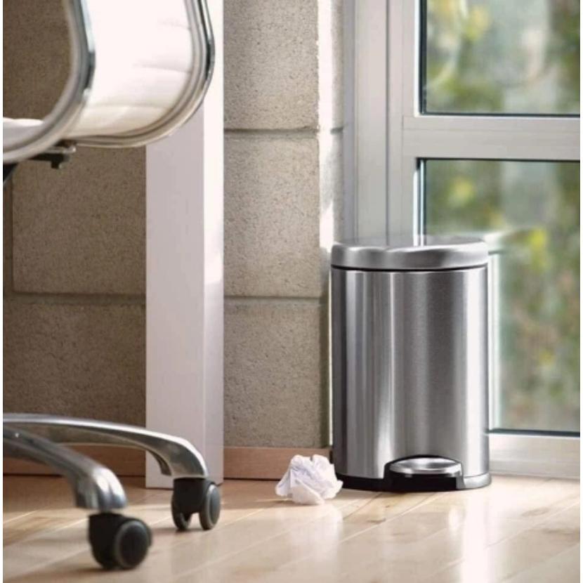 Thùng Rác Simplehuman, Dung Tích 4,5L, Chất Liệu Inox, Thiết Kế Sang Trọng, Chống Bám Vân Tay, Nhập Đức