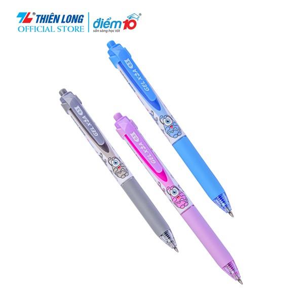 Combo 20 Bút Gel Thiên Long Mondee TP-GELE003- 3 màu mực Xanh/ Tím/ Đen- Mực Xóa Được