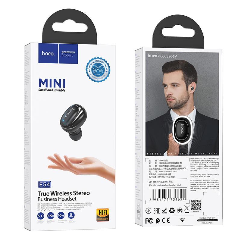 Tai nghe bluetooth dành cho Hoco E54 Mia mini v5.0 Pin dùng 4H - Hàng chính hãng