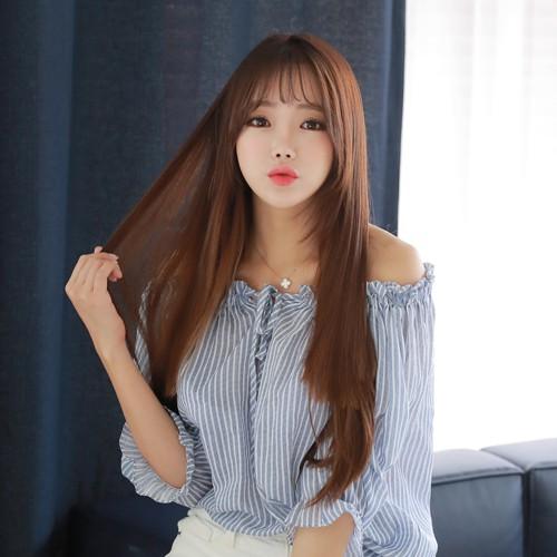 TÓC GIẢ BỘ DÀI THẲNG ĐỦ MÀU TẶNG LƯỚI TRÙM
