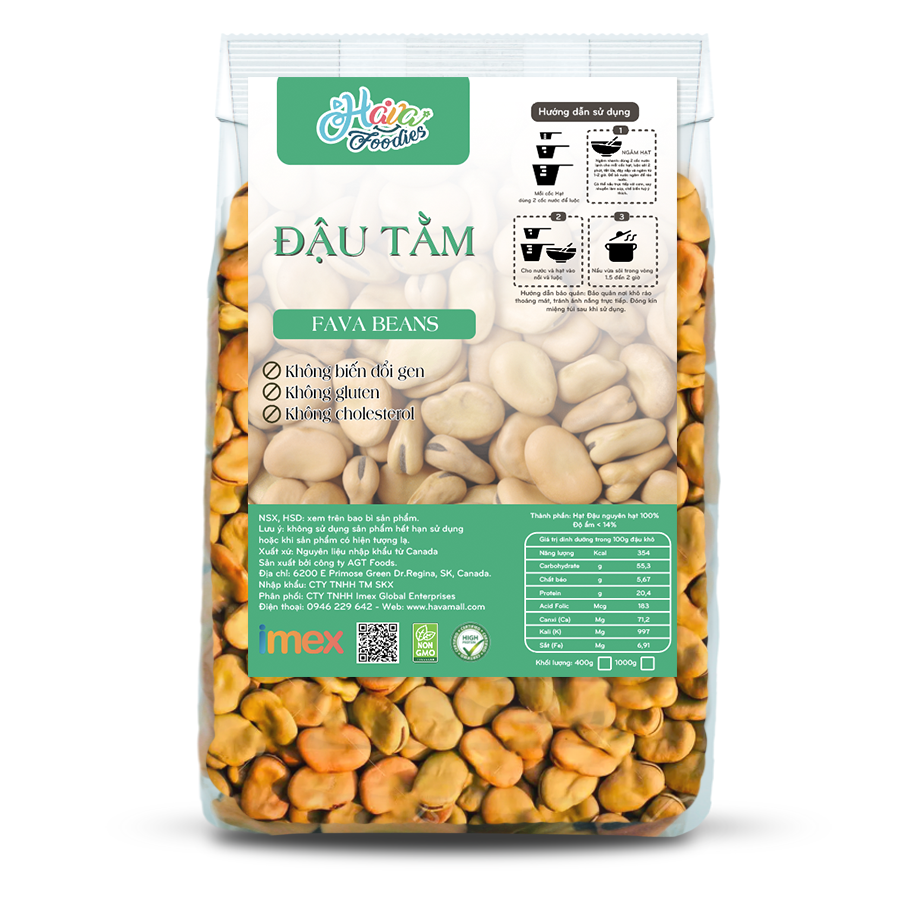 Đậu Tằm Nguyên Vỏ Argentina 400gr – Fava Beans