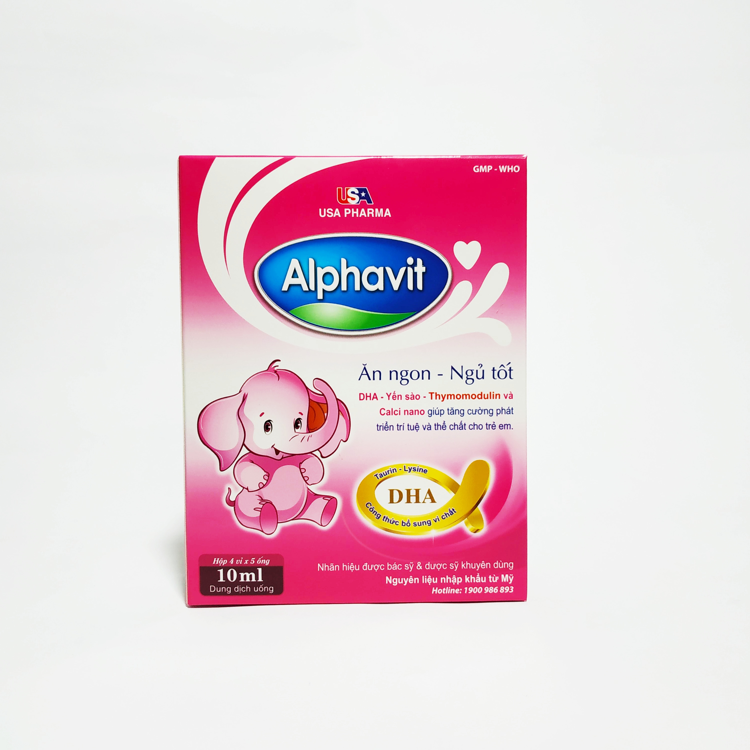 Siro Alphavit Ăn Ngon Ngủ Tốt - Giúp Bé Ăn Ngon Ngủ Tốt - Tăng Hấp Thu - Tăng Cường Sức Đề Kháng - Hộp 20 Ống Nhựa Bẻ