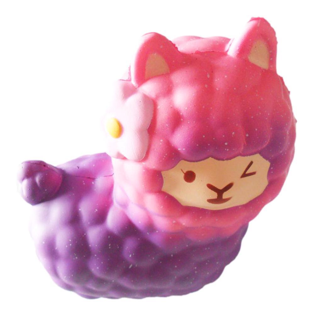 Soft Slow Rising Squishes Toys PU Stress Relief Animal Alpaca Toy