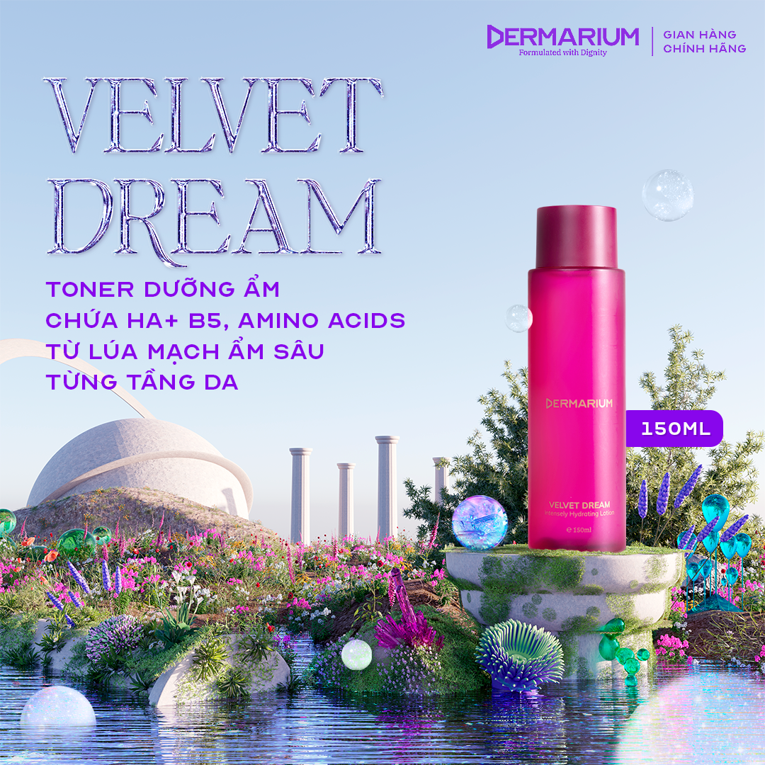 Toner (Nước Cân Bằng) Dermarium Dưỡng Ẩm Velvet Dream