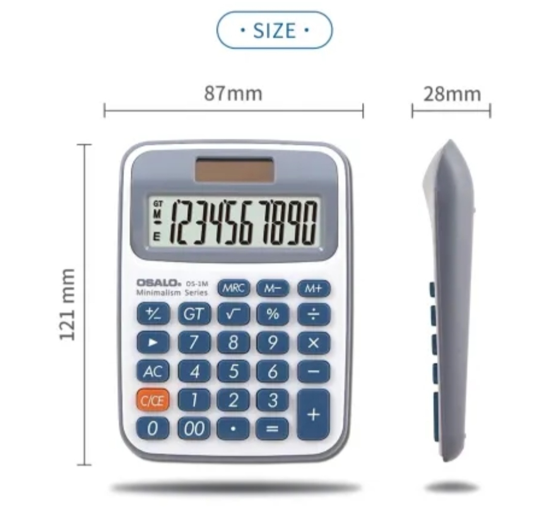 Máy tính OSALO OS-1M chính hãng, chất lượng cao,10 chữ số, màn hình LCD Nhật sắc nét, bàn phím cực nhẹ, thiết kết trang nhã, đẹp mắt.