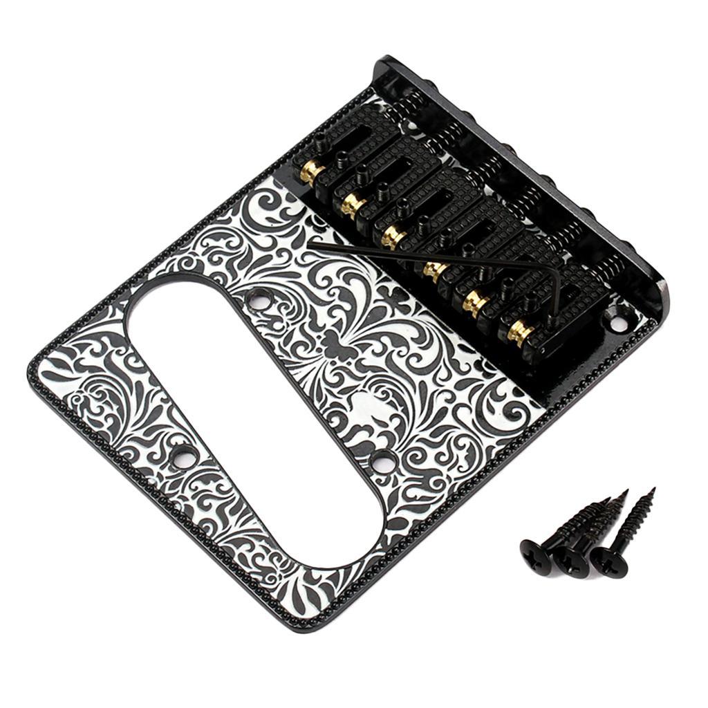 Guitar Saddle Bridge with Screw Wrench Set for Electric Guitar