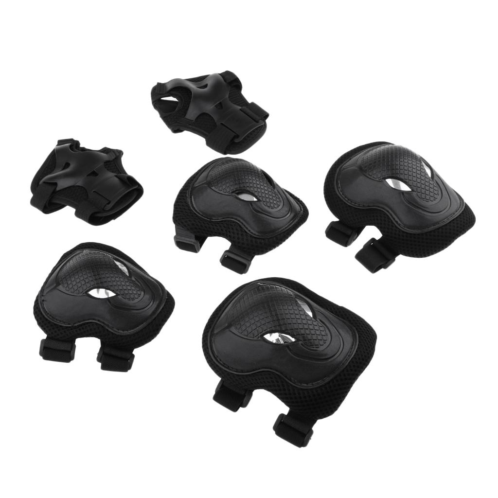 12 Pcs Adult Roller Skating Bicycle Knee Wrist Guard Elbow Pad Adjustable