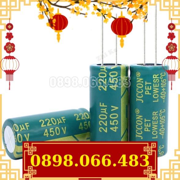 1 Chiếc Tụ Điện Nhôm Esr Thấp 450 V 220 Uf 18*40 Mm Tụ Điện 220 Uf 450 V Tần Số Cao 20% mới về