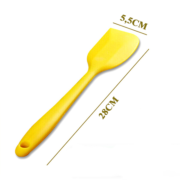 Cây vét bột spatula silicon đúc 28cm (phới silicon)