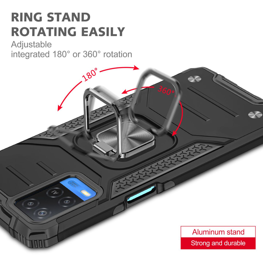 Ốp lưng cho Oppo A54 CPH2239 chống sốc Kemeng kèm nhẫn xoay