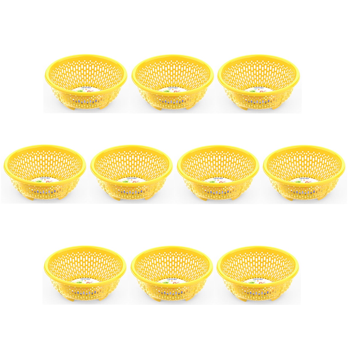 Combo 10 Rổ Bầu nhựa Duy Tân – Tùy chọn size 20cm -&gt; 36cm – Màu ngẫu nhiên