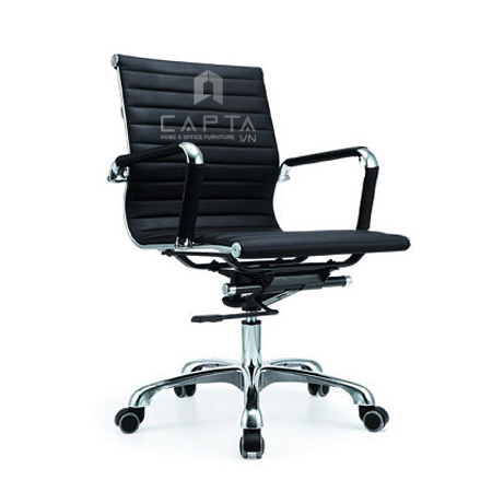 Ghế nhân viên nệm PVC lưng trung CE4130-P1