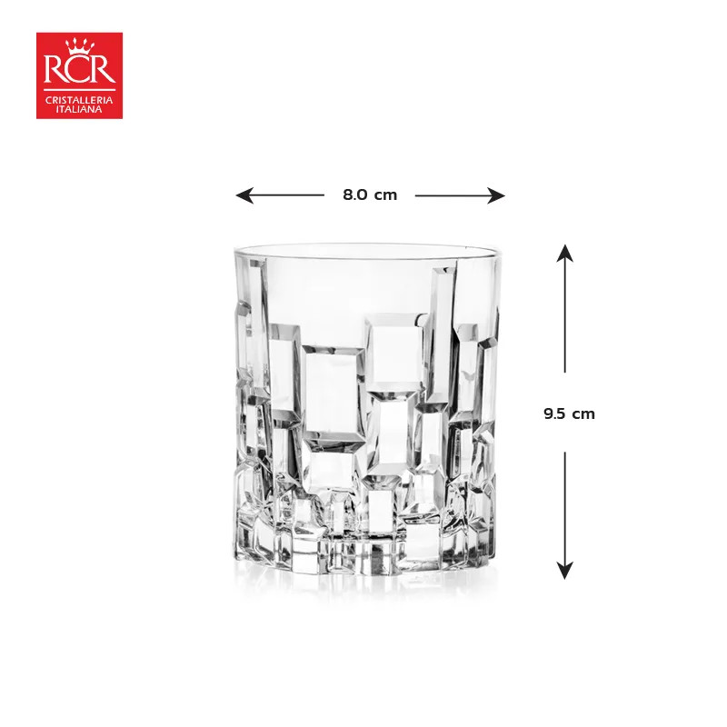 Ly Thuỷ Tinh Pha Lê Ý RCR - Etna Dof Tumblers 330ml