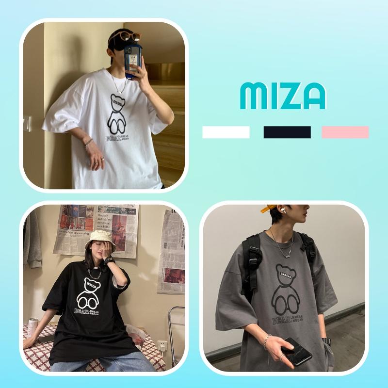 Áo thun unisex form rộng nữ nam phông unisex cổ tròn cotton oversize giá rẻ in hình ulzzang freesize BEAR LMMEAN