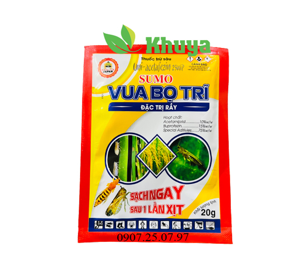 Thuốc trừ sâu rầy Vua Bọ Trĩ 20gr Diệt và Ngừa Triệt Để