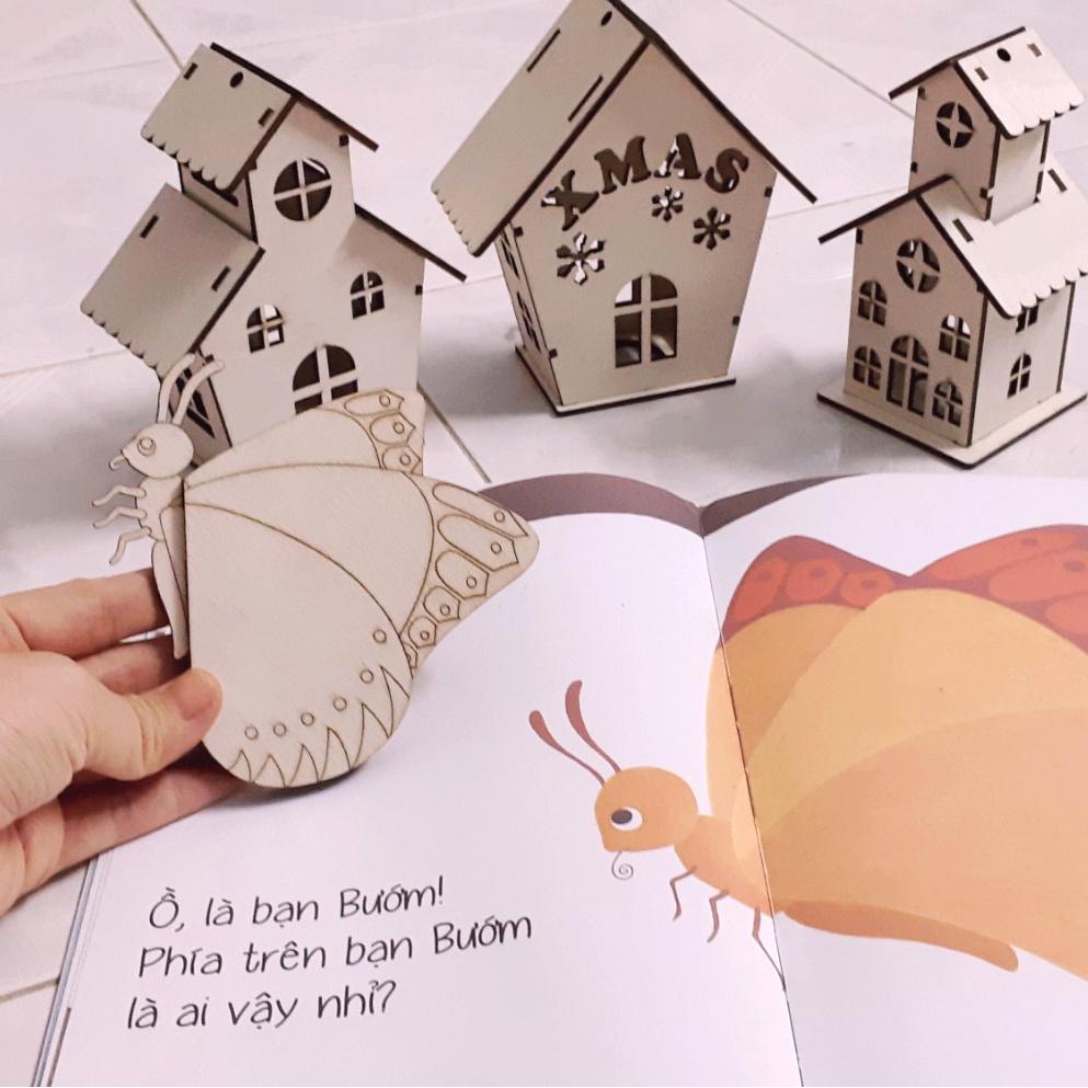 Tranh Ghép Hình Gỗ 2 mảnh cho bé bắt đầu chơi trò ghép hình xếp hình hàng Việt Nam