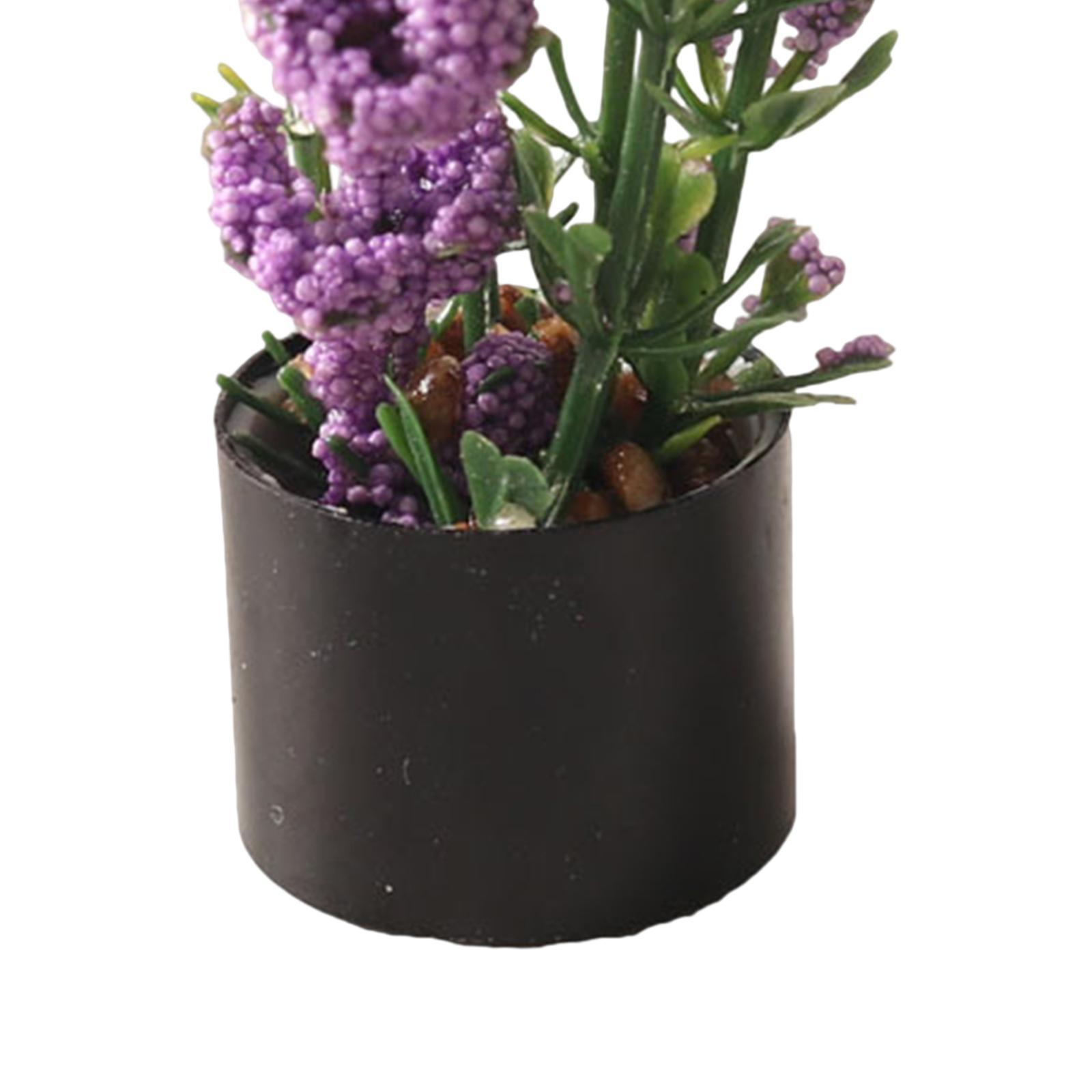 1/12 Miniature Potted Miniature Scene Model for Garden Bedroom Entrance Hall